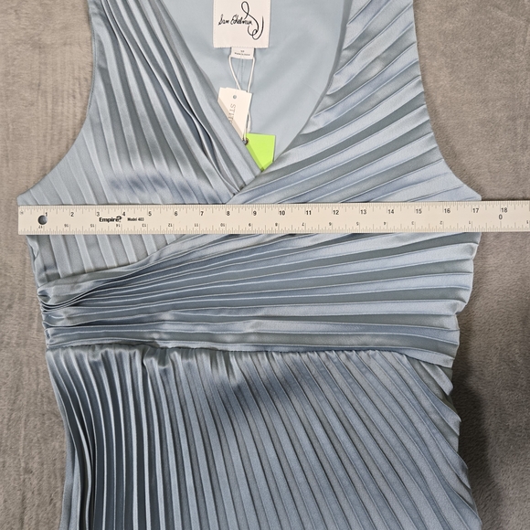 Sam Edelman Asymmetrical Blue Pleated Dress - Picture 10 of 12